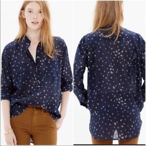 MADEWELL POPOVER SHIRT IN ROSEBUD SCATTER